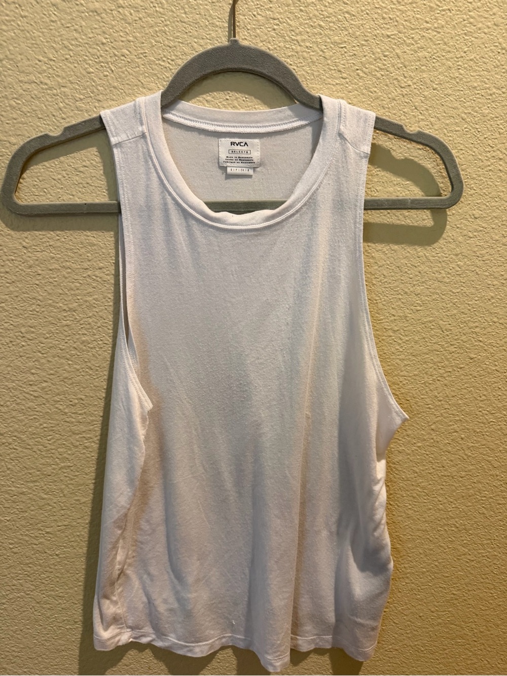 RVCA White Women's Muscle Tank